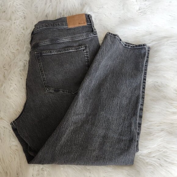 Madewell Women's 33 The Perfect Vintage Jean Black Denim High Rise Distressed - Picture 13 of 14